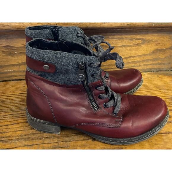 Rieker Remonte Bootie Boots Women’s 8.5-9 Burnt Red - Picture 1 of 10